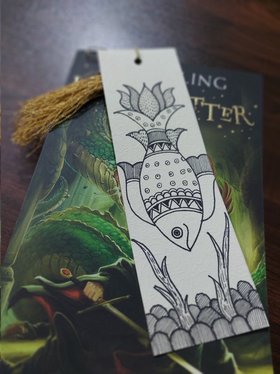 Share a black and white . Here is mine , hand painted book mark... #artistsoninstagram #artistoftwitter #artistsonx