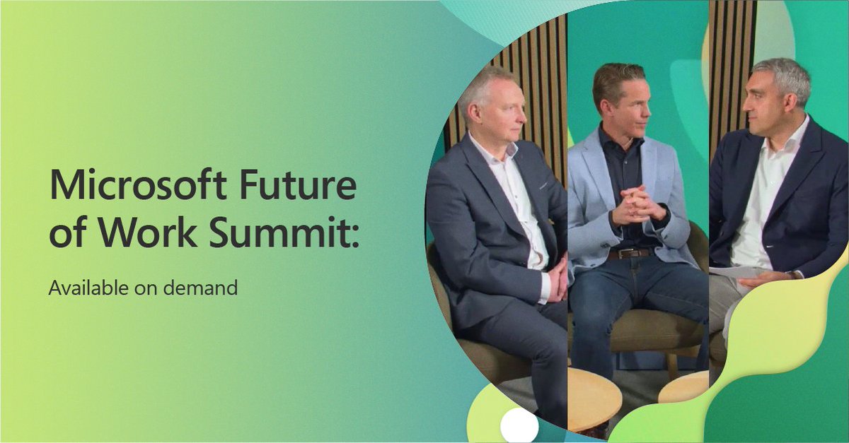 Il Microsoft Future of Work summit ha esaminato il ruolo in crescita dell'AI sul posto di lavoro, rivelando il suo enorme potenziale per l'ottimizzazione del tempo e dell'energia dei lavoratori. Guardalo qui on-demand: msft.it/6017YXNhH