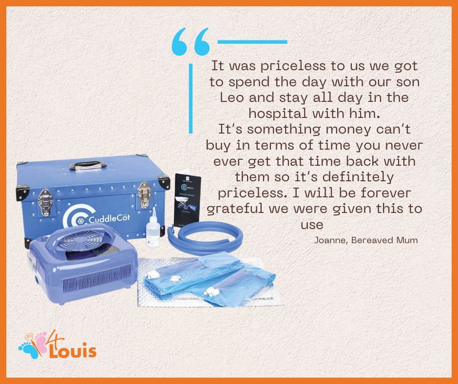 The Cuddle Cot allows parents to spend time with their baby after they've passed away. With your support, over 400 units have been provided to hospitals and hospices across the UK by 4Louis. We are honored to support grieving families during their darkest hours. 💙 #CuddleCot