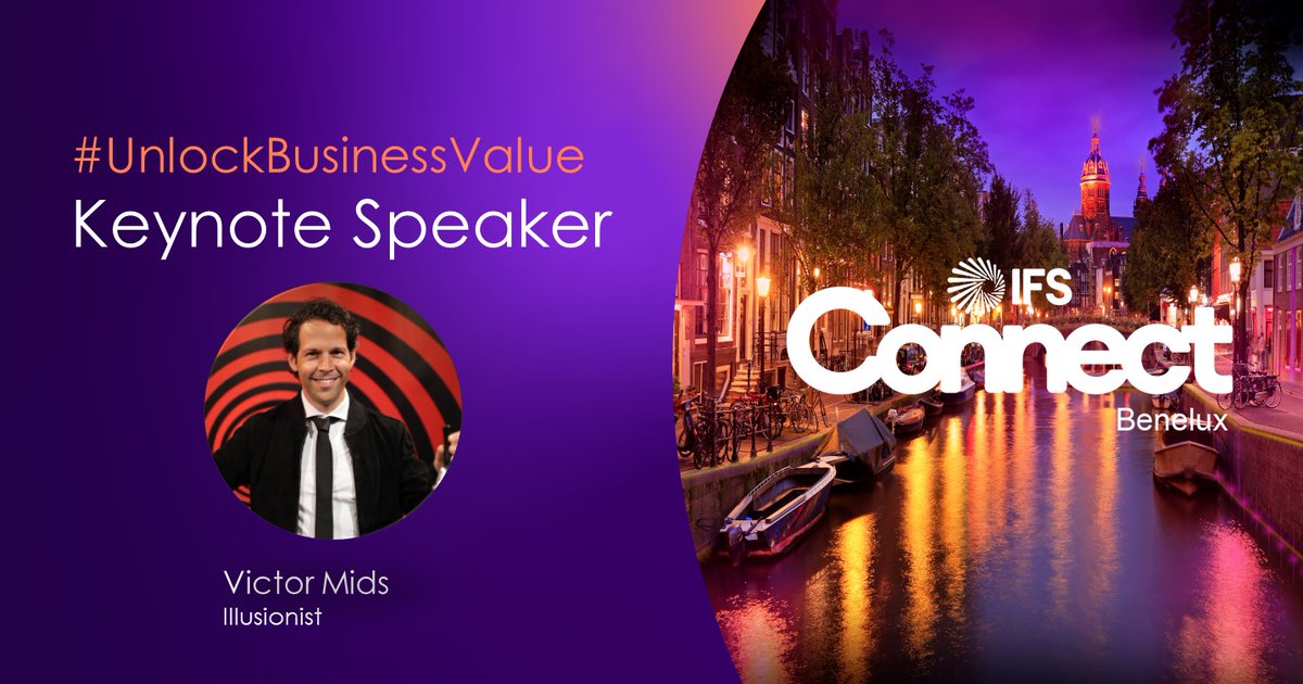 We are proud to announce the keynote speaker for IFS Connect Benelux 2024: Victor Mids 🌟

#UnlockingBusinessValue #IFSConnectBenelux