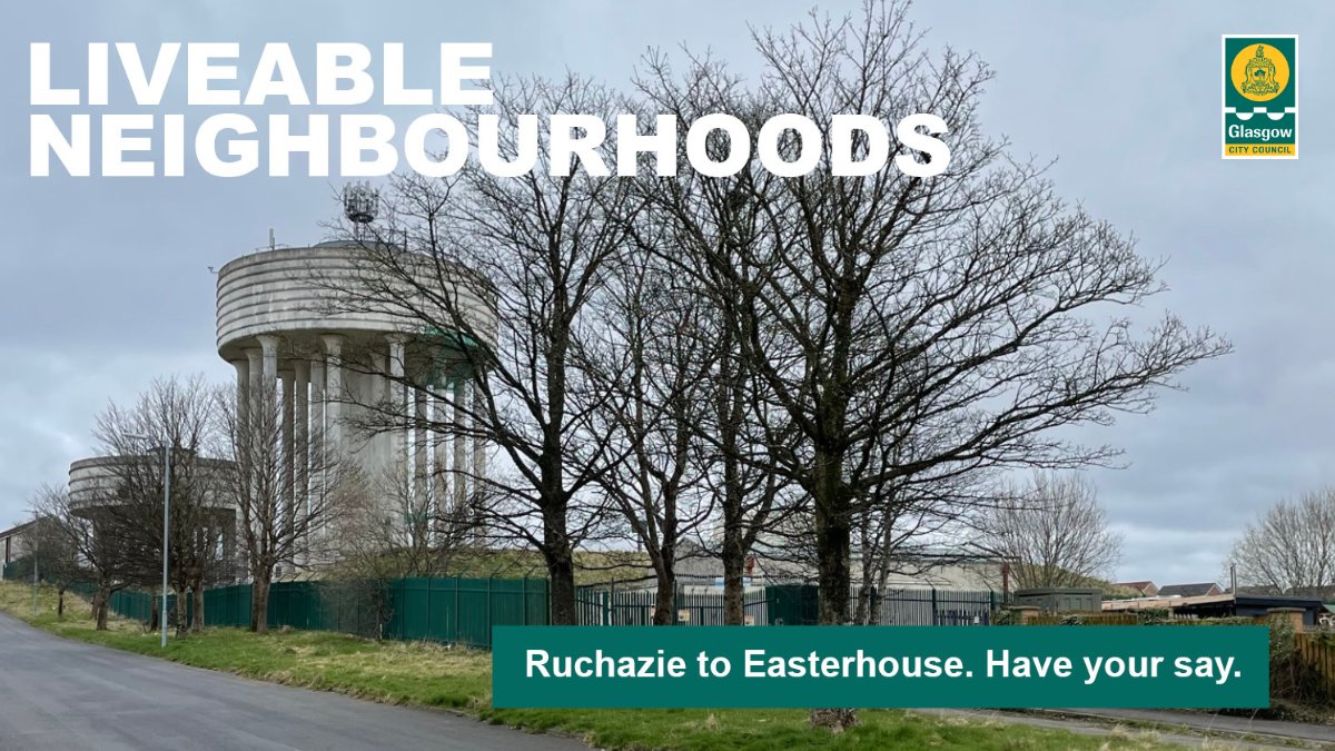 Help shape the emerging Ruchazie to Easterhouse #LiveableNeighbourhood by attending a drop-in event: 📅 Tues 21 May (2pm – 6pm) - Blairtummock HA, 45 Boyndie St 📅 Wed 22 May (3pm – 7pm) - Easterhouse Sports Centre More info and online survey 👉 lnt3-glasgowgis.hub.arcgis.com