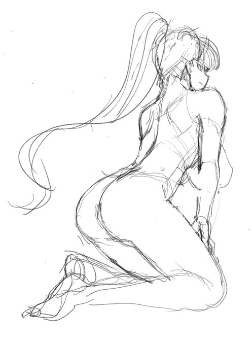 最近のラフあれこれ
とりあえずポーズだけ描いて、あとからファンアート化したりするやつ 