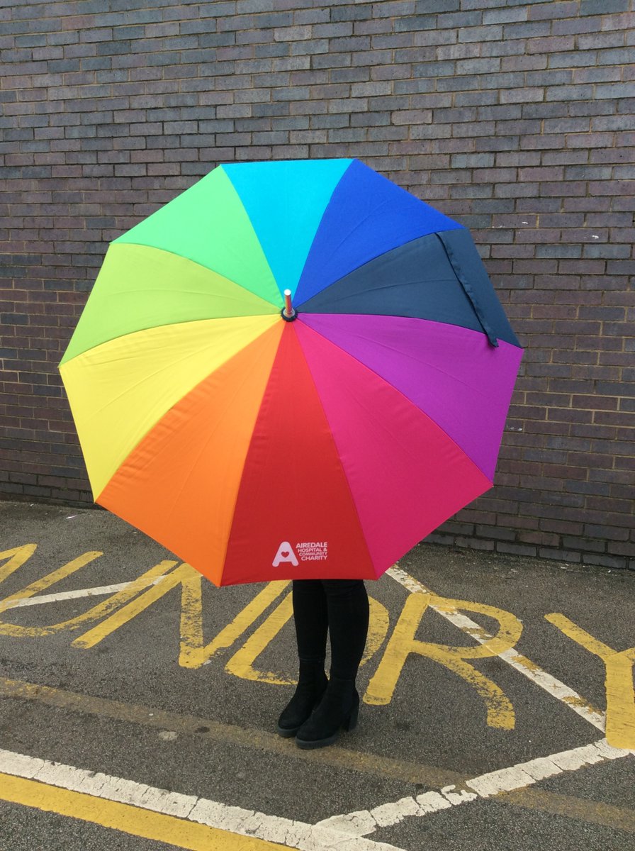 If the change in forecast for this week has got you worried, we've got you covered (literally) ☔️ Charity umbrellas are back in stock, pick yours up from the Charity office (C33) next to the restaurant for £25 🧡 #ShowYourLoveForAiredale #CareForAiredale #RainyTuesday