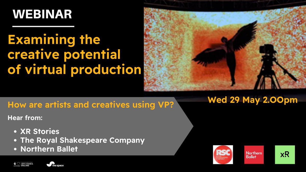 🌟 How are artists and creatives using virtual production? Find out how it is being applied to the performing arts. We'll hear from: @SoundLabArtist at @XR_Stories @Tindallkenny from @northernballet @sarahjenniferj - Director and Producer @TheRSC bit.ly/Virt_Prod