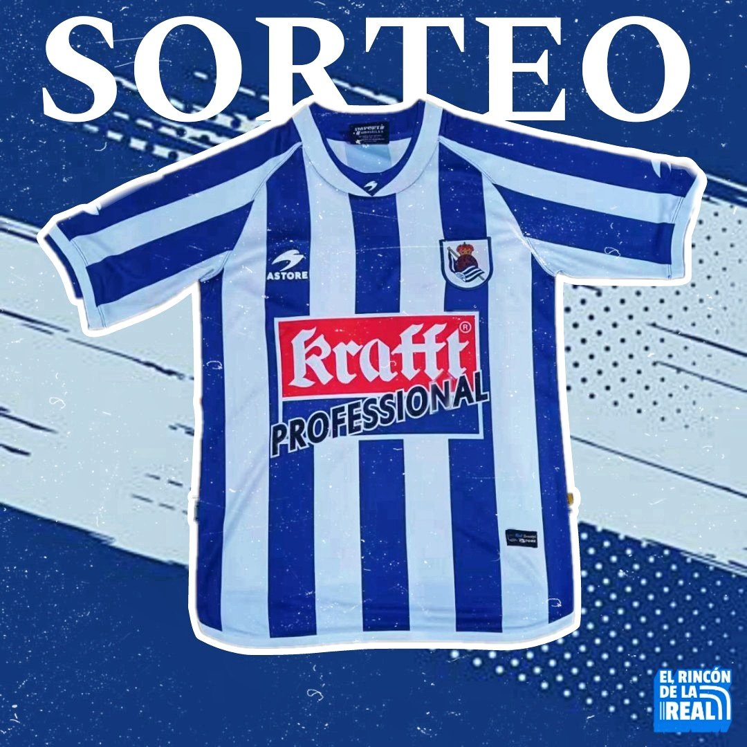 👕 SORTEO 

🎁 Regalamos una camiseta del año del subcampeonato de la #RealSociedad [02/03] con <a href="/Ctinfo_17/">Ctinfo_17</a>

▶️ Para participar:

♥️🔄 Dar Like y RT a este tweet.
👉 Seguir a [<a href="/Ctinfo_17/">Ctinfo_17</a> y <a href="/rincondelareal/">El Rincón de la Real</a>]
💭 Mencionar a un amigo.

🔜 El ganador se anunciará el sábado. 🤞 ¡Suerte!