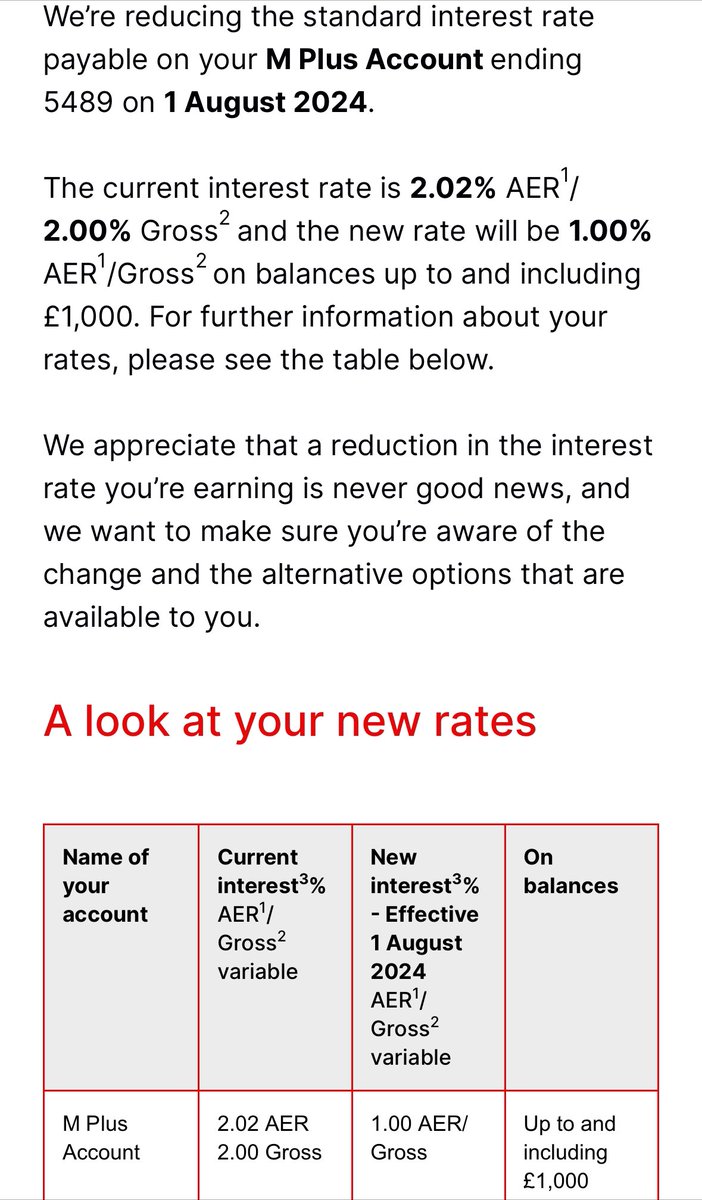 the_realrb's tweet photo. @VirginMoney I am extremely disappointed in the reduction in the rate on your current account at the same time as you are incentivising new customers to join. Loyalty means nothing to you and unfortunately trying to raise a complaint with the advisor in chat is difficult. https://t.co/n9rvxKy6m1
