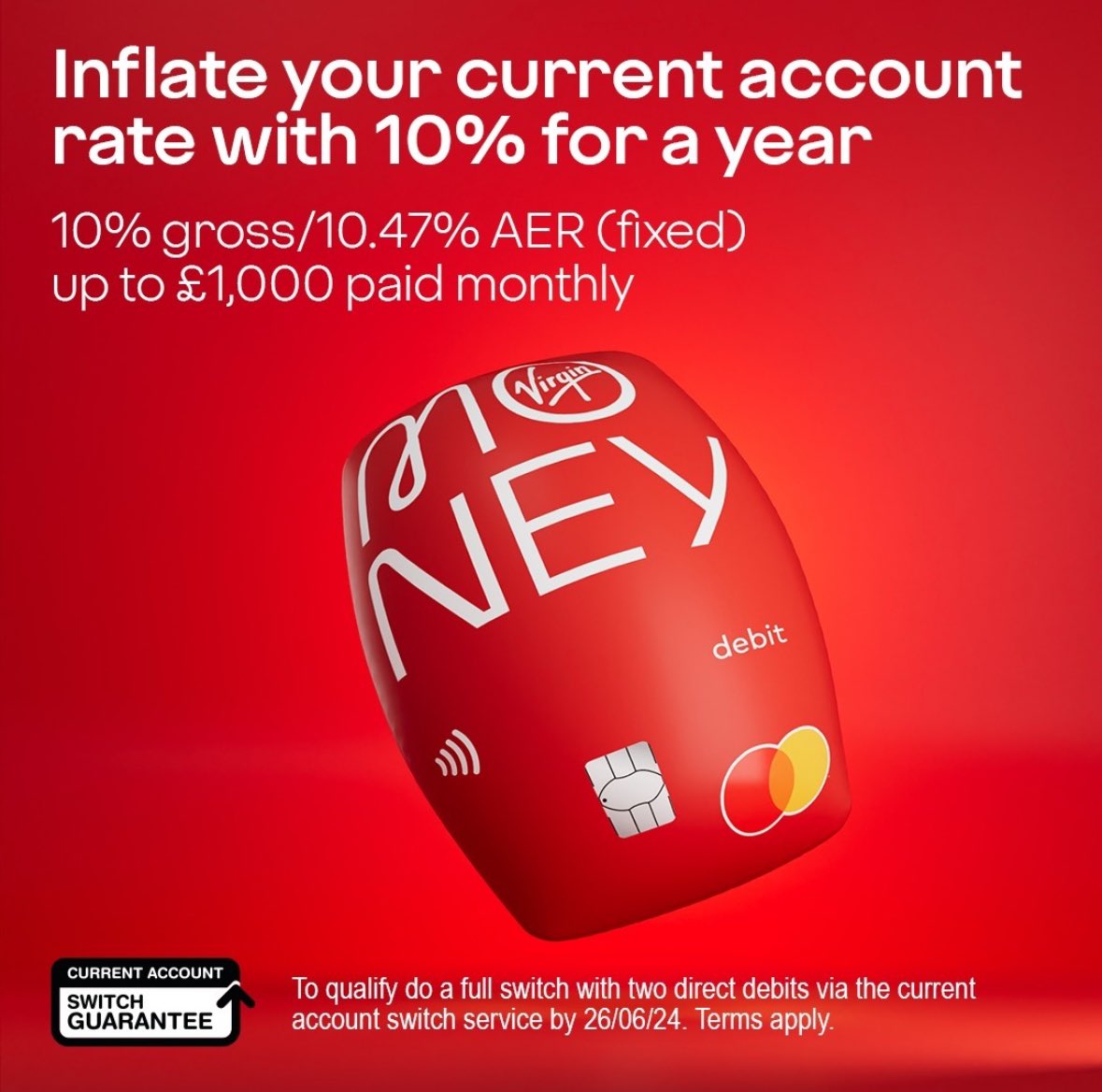the_realrb's tweet photo. @VirginMoney I am extremely disappointed in the reduction in the rate on your current account at the same time as you are incentivising new customers to join. Loyalty means nothing to you and unfortunately trying to raise a complaint with the advisor in chat is difficult. https://t.co/n9rvxKy6m1