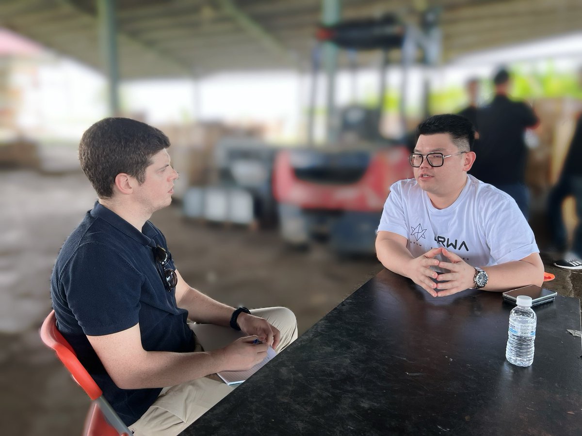 Lebornrwa's tweet photo. Welcome, Ryan Weeks, Senior Editor at @Bloomberg , to LeβBorn RWA (LRWA) mining site.
Our founder, Leo, is excited to share insights about the future of Legal Crypto Mining and Real World Assets (RWA) with Ryan. π
#legalmining #bitcoin #viabtc #lebornrwa #rwa #realworldasset https://t.co/8bNFTd3sc6