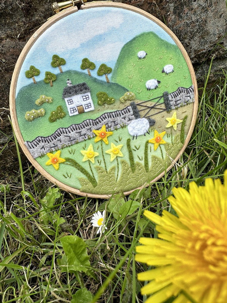 Join our first stitch along and make a decorative felt embroidery to display at home. The kits include a hoop which you use to work on whilst stitching and doubles up as a frame for your finished piece. Find the kits - ow.ly/rz4S50ROr4F