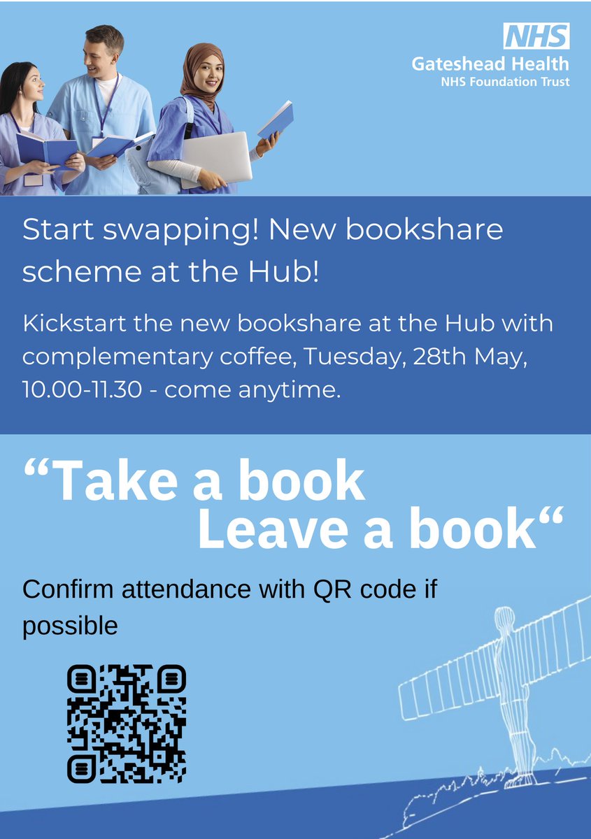 Reading offers countless benefits, from boosting empathy to reducing stress, so we're excited to launch a new Book Share in the Hub! Leave an old favorite, pick up something new. 

Launches 28th May, complementary coffee 10-11:30. Tell us if you can come forms.office.com/e/MVP4X4Bdzs