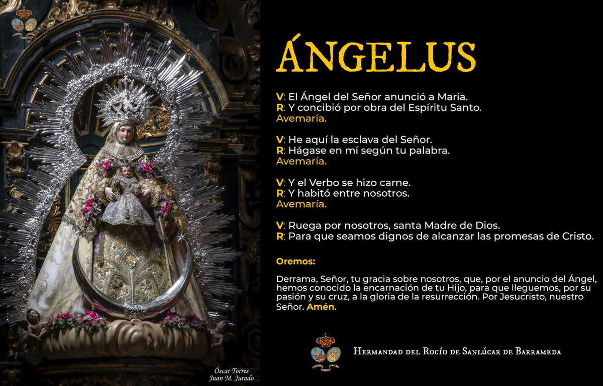 Rezo del Ángelus #HdadRocioSanlucar