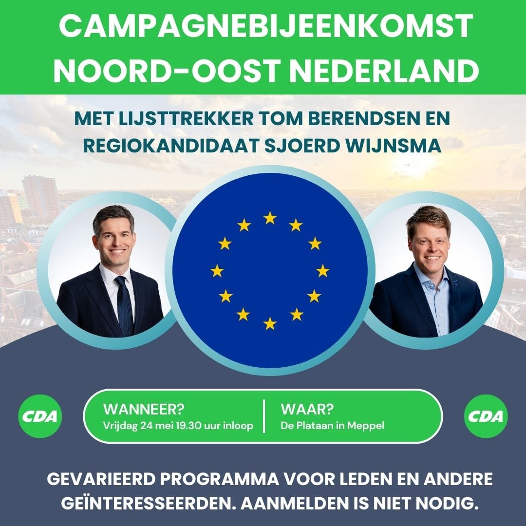 CDA Achtkarspelen (@cdaachtkarspel) on Twitter photo Komende vrijdag Europa campagnebijeenkomst Noord-Oost Nederland #cda #europa <a href="/Sjoerdwijnsma/">Sjoerd Wijnsma</a> Komende vrijdag Europa campagnebijeenkomst Noord-Oost Nederland #cda #europa <a href="/Sjoerdwijnsma/">Sjoerd Wijnsma</a>