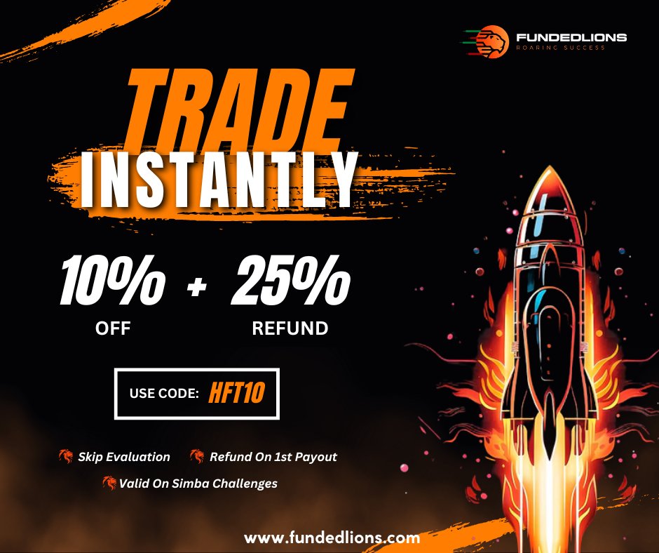 Claim Your Direct Funded Account Today 🔥 ✅️ Fastest Growing 2024 Propfirm ✅️ 0 False Payout Denial ✅️ Trusted CEO With Million $ Propfirm Payouts ✅️ Over 5000 Traders Joined Us In last 50 Days ✅️ Verified Payouts ✅️ HFT & NON HFT Available ✅️ 4.5 ⭐️ Rating