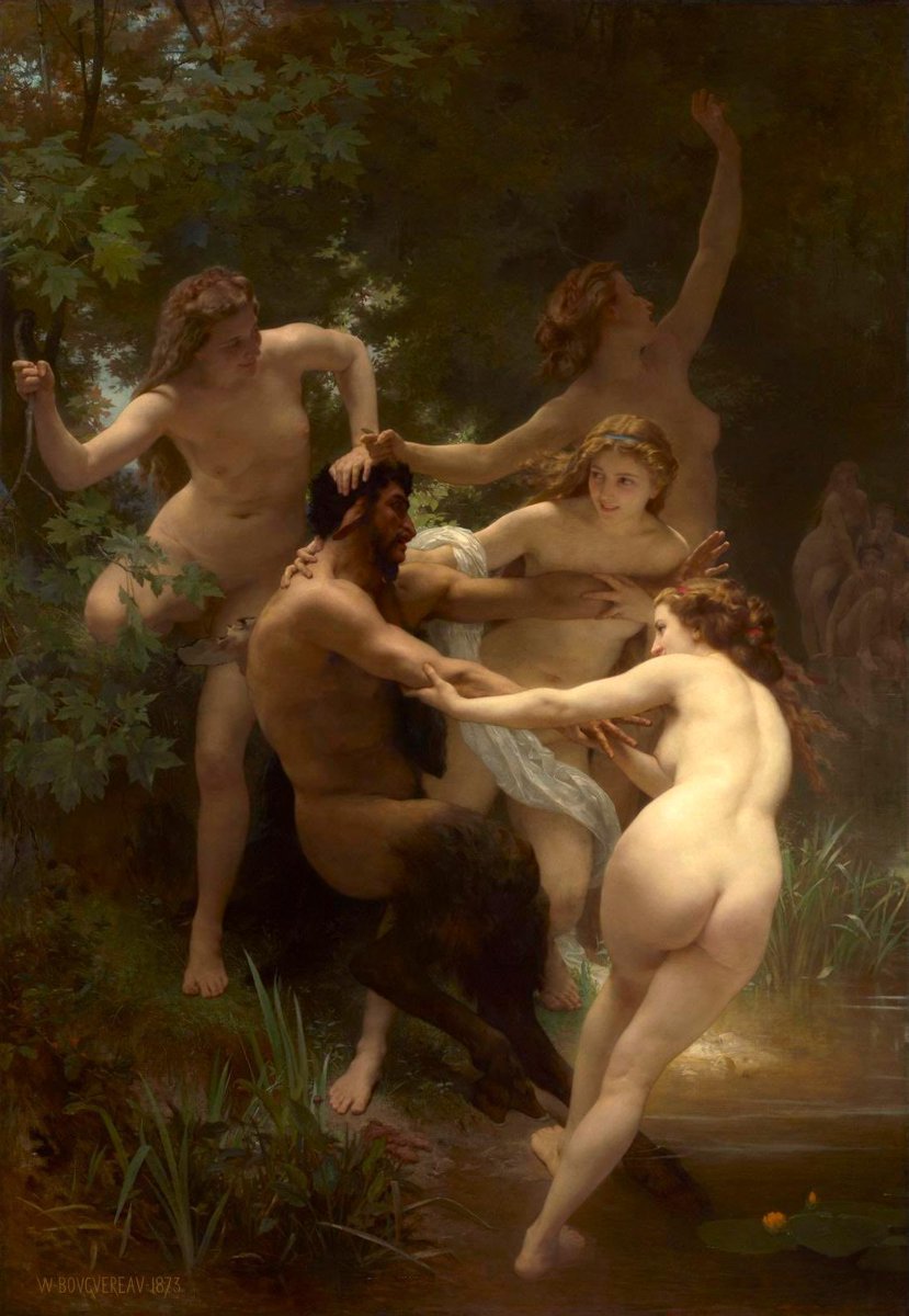Nymphes et Satyre by William-Adolphe Bouguereau (1873)