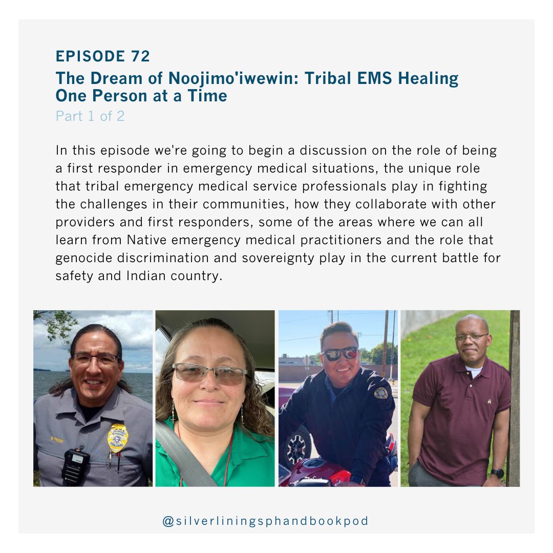 We are joined by members of Ojibwe, Blackfeet and Navajo Emergency Medical Services to discuss the unique challenges and pleasures of working as medical first responders on Native lands 
bit.ly/4bQ3AoV