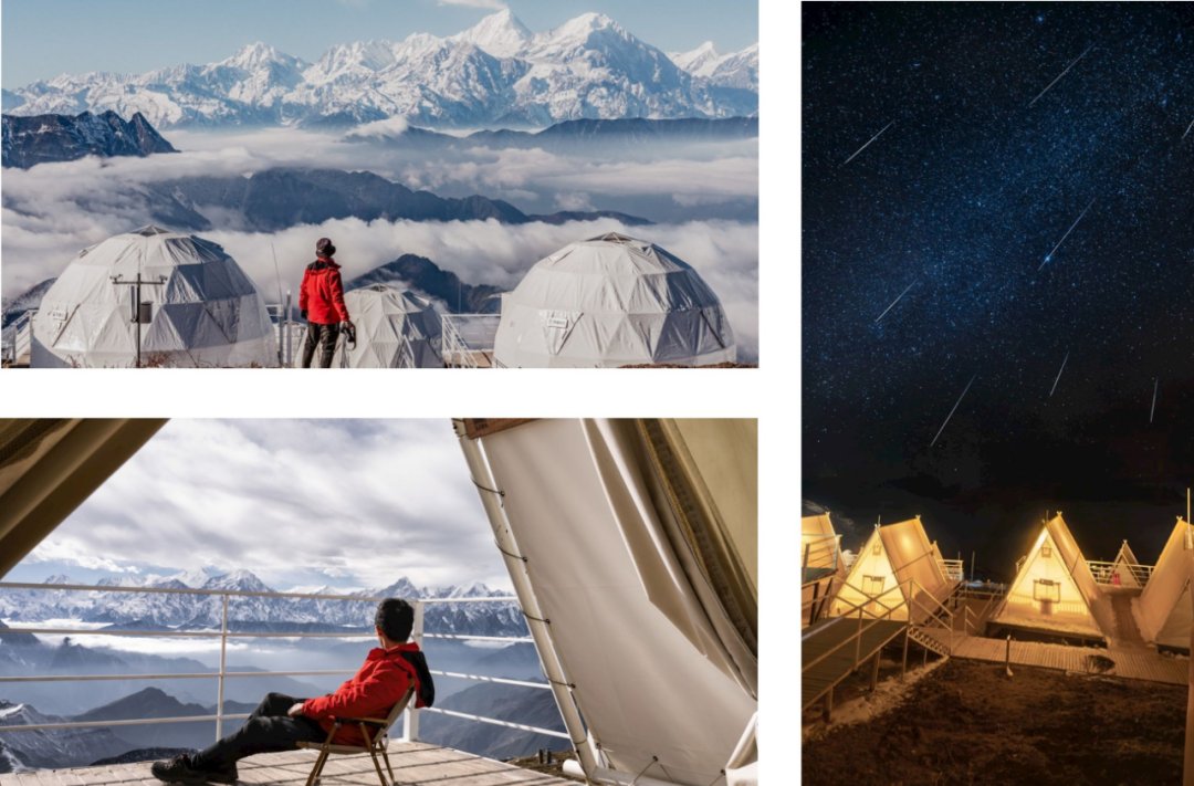 AmzChina's tweet image. #NiubeiMountain has China's largest 360° #viewingplatform, at 3,666 meters high, which is the closest place to #GonggaMountain. The magic of Niubei Mountain lies in the fact that when you reach the summit and look into the distance, the famous 20+ snow mountains are lined up.