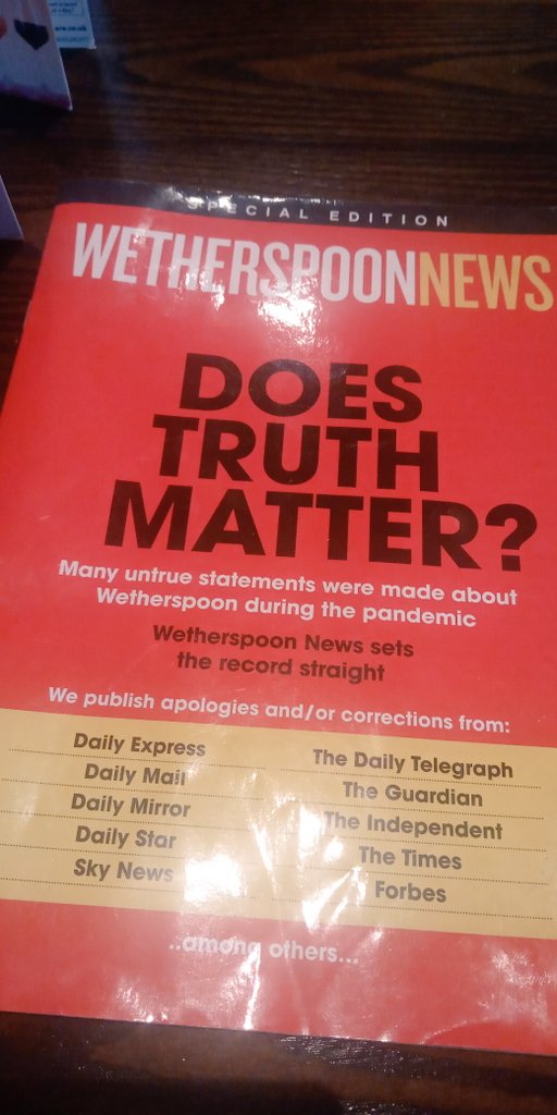 I'm in Whetherspoons, great 🇬🇧 company, having breakfast with bottomless coffee ☕ (exceptional value! ) - this magazine is on the tables.
Disgraceful that ALL the publications lied about the company & Sir Tim
#ForTheRecord