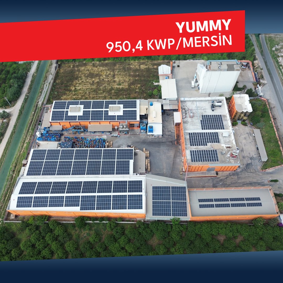 Yummyfirması için Mersin’de 950,4 KWP gücündeki kurulumumuzu tamamladık. GES santrali müşterimize hayırlı olsun.
#ibtsolar #güneş #güneşenerjisi #ges #güneşenerjisisantrali #enerjisantrali #enerji #elektrik #solar #solarpower #sanayii