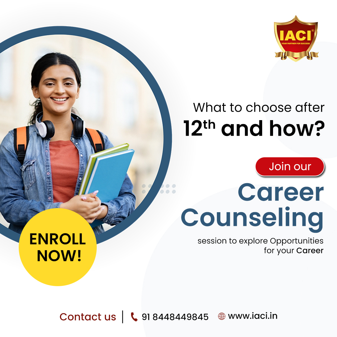 IACI is an Authorized Vocational Training Provider and majorly deals in Job Oriented Courses.​

For More Information: 91 8448449845

#IACI #after12thcourses #after12th #digitalmarketing #careercounseling #careerconsulting #education #learning #ShortTermCourse #AcademicSuccess