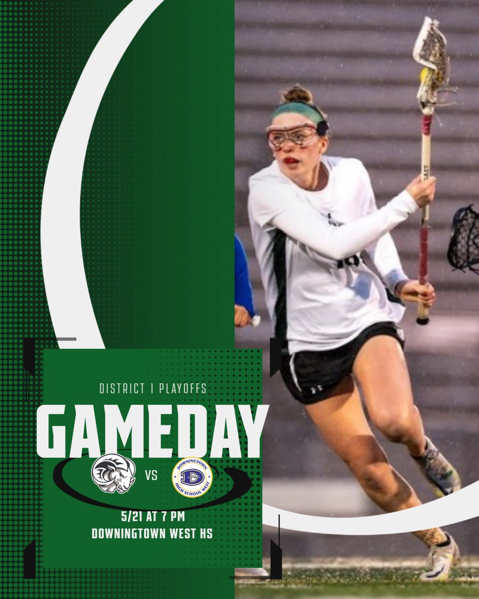 DISTRICT 1 PLAYOFFS
ROUND 3
AT DOWNINGTOWN HS
7 PM