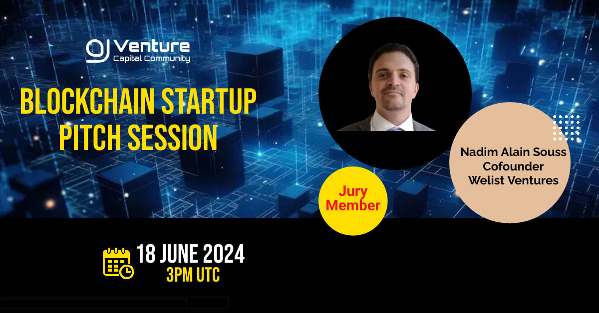 ⚠️We are thrilled to announce Nadim Alain Souss Cofounder of Welist Ventures as jury member of our upcoming startup competition.

——————————————-
🟢Register on lu.ma (lu.ma/1v8kf2m9) - we'll send you the link and add the event to your calendar.