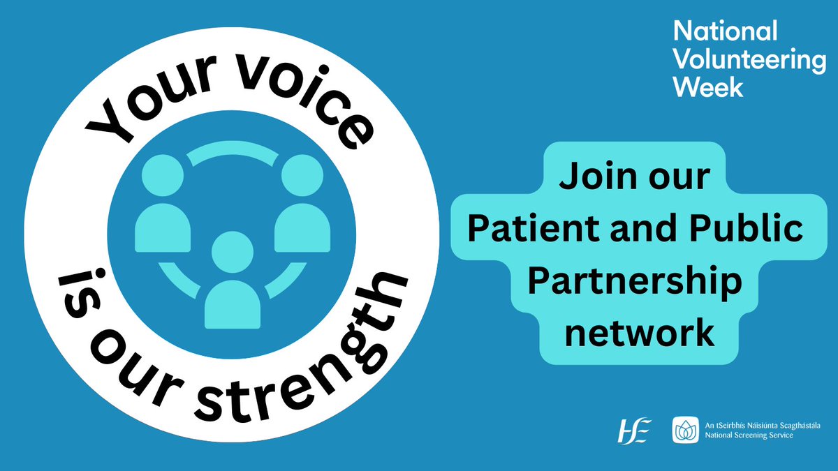 Looking for a volunteering opportunity? We’re looking for people to be part of our PPP network – people who want to help us make our #screening services better for everyone. Here's how you can get involved: tinyurl.com/join-our-netwo… #NVWIreland #ChooseScreening #nssPPP