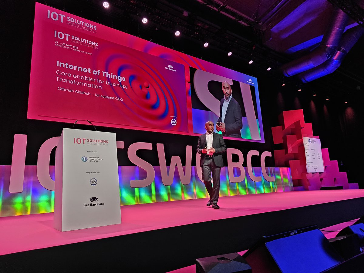 ⭐ Happening now at the Auditorium: Keynote Session "Innovative Business Models" with speaker Othman D. Aldahash, CEO of <a href="/iotsquared/">iot squared</a>.

Exploring how IoT business models drive customer adoption and innovation!

#IOTSWC24 #IoT #BusinessModels #Innovation