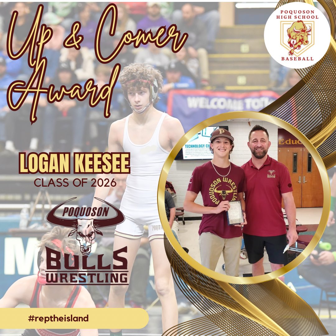 PoqBaseball's tweet photo. Congratulations to Infielder, Logan Keesee, as he was given the “Up and Comer” Award at the recent Poquoson Wrestling 🤼‍♂️ banquet.

Logan was the 2024 VHSL Class II State Runner-Up in the 113lbs. weight class.

Congratulations Logan‼️

#poquoson #PHS #localboy #reptheisland https://t.co/M3nSXlFxaV