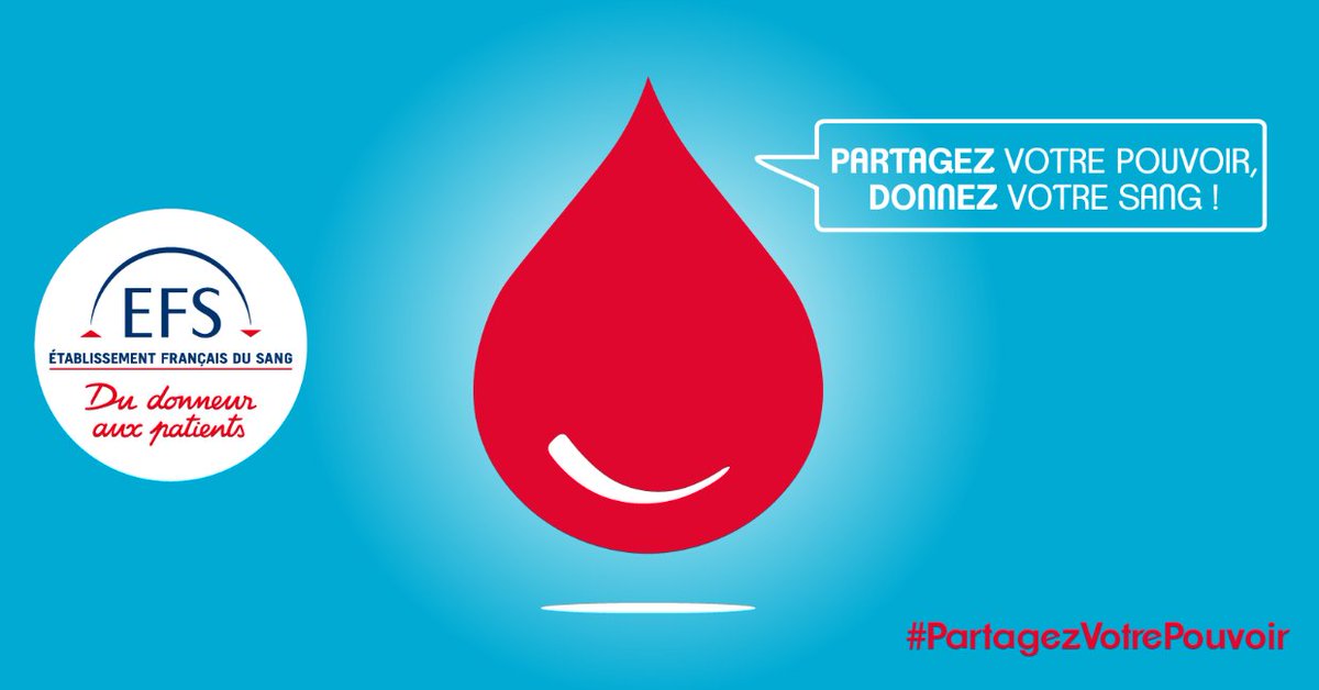 #DonDeSang
Chaque jour, 10000 personnes font un don de sang, de plasma ou de plaquettes, pourquoi pas vous ?
Sautez-le pas et rejoignez-les !

2 points de collecte ouverts à tous à #Blois :
Retrouvez la cartographie des points de collecte
👉shorturl.at/wlvPq
@Sante_Gouv