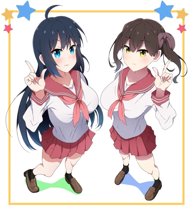 セーラー服蒼龍&amp;加賀みん#艦これ #蒼龍 #加賀 