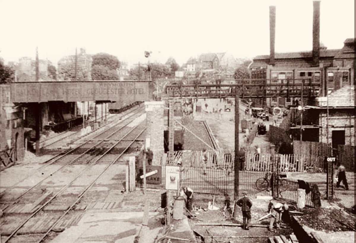 The footbridge at central station was opened in 1934. The previous two tracks were extended to the four tracks we have today.