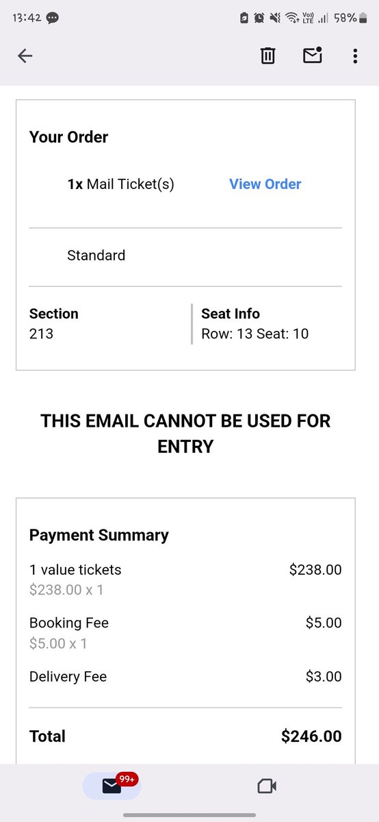 omagunz's tweet photo. CAT 1 x1 PHYSICAL TICKET DOH KYUNGSOO SINGAPORE CONCERT
Slight negotiable. Just want it off my hands. Got a VIP tickets therefore selling this. Not a scalper. Genuine seller. https://t.co/yU2ciIskgb