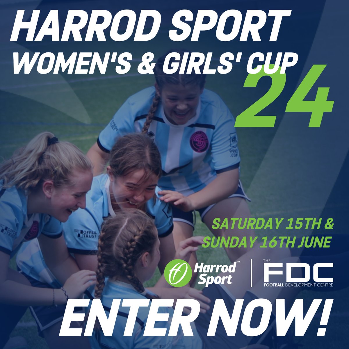 Don't miss out on the chance to get entered for the @HarrodSport Women's & Girls' Cup returning this summer on the weekend of 15th & 16th June ☀️⚽ Check out the remaining availability 👇 pitchbooking.com/book/event/551…