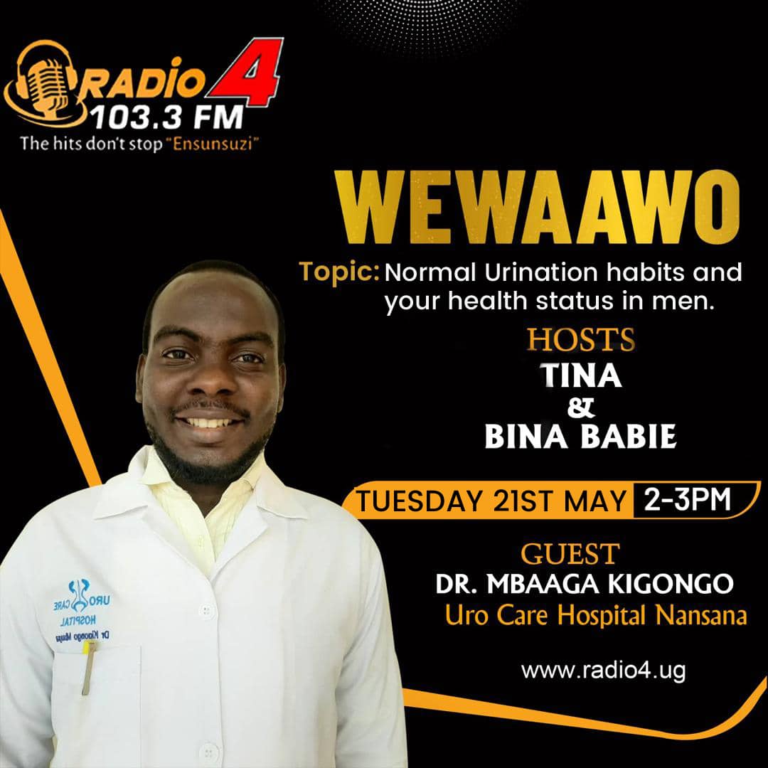 UroCare_UG's tweet photo. Topic : Normal Urination habits and Health Status in men.  @MbaagaK51069  @MinofHealthUG  #urology https://t.co/LycRzqj10J