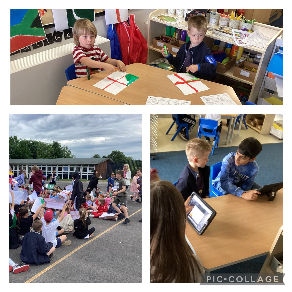 A very productive morning in reception for Culture Day we have had a guest speaker talking to reception about their religion ,Culture Parade, different dances and music from around the word and creative activities #funlearning @sunnybankschool