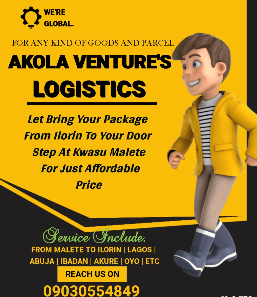 #Akola ventures logistics
We pick up a package from ilorin and delivered to Malete kwasu, with 100% safety assured. 🤝💯😍