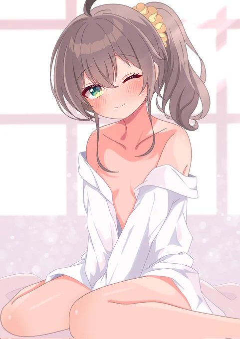 「おはよ、よく眠れた?」#祭絵 