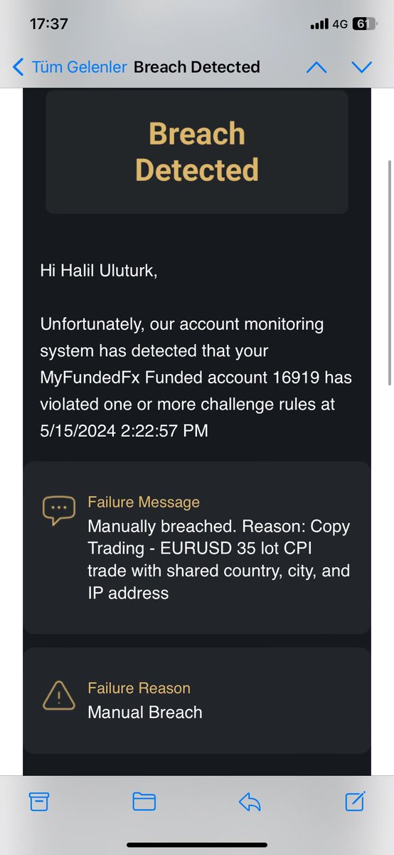 .<a href="/MyFundedFX/">MyFundedFX</a> HABER TRADE TUZAĞI KURARAK HEM FUNDED HESAPLARINIZI BANLIYOR HEM DE PAYOUTLARINIZA EL KOYUYOR!

Başımıza gelen olayı kısaca anlatayım..

Uzun süredir Brightfunded da işlem yapıyordum ve çevremdeki bazı olumsuz geri bildirimlerden sonra En çok payout alan