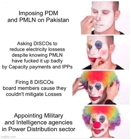 Clownery 101 🥰🥰 
ISI and Army will work in Power Sector too 🤩🤩