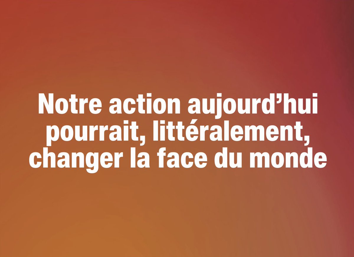🚨HISTORIQUE
Ce que nous initions aujourd'hui pourrait, littéralement, changer la face du monde.

Nous y avons pensé longuement et avons conclu qu'il était impossible de moraliser les spéculateurs du chaos climatique.

Mais nous avons trouvé autre chose pour sauver le monde.🧵
RT
