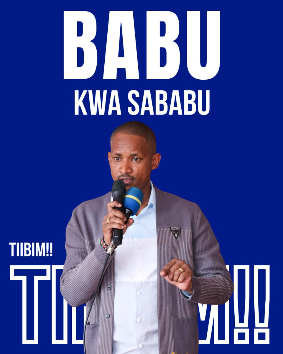 Kama Hauna Sababu tafuta Babu. Ni @HEBabuOwino Kwa Sababu.