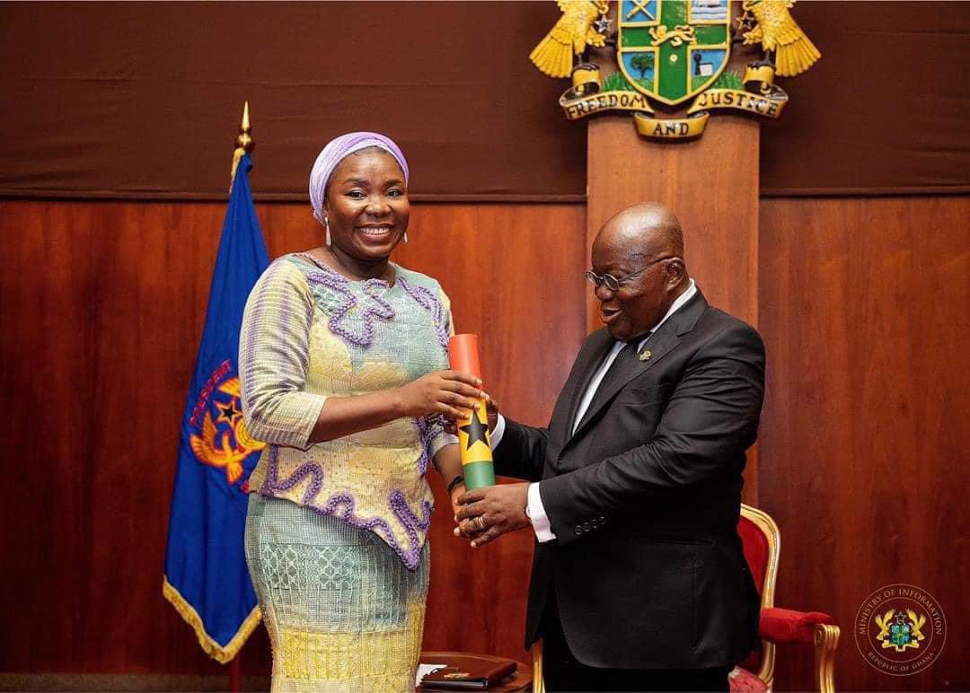 Fatimatu_A's tweet photo. “ A charge to keep I have…..”

Thank you, Mr President @NAkufoAddo https://t.co/vq7Ccy9sQI