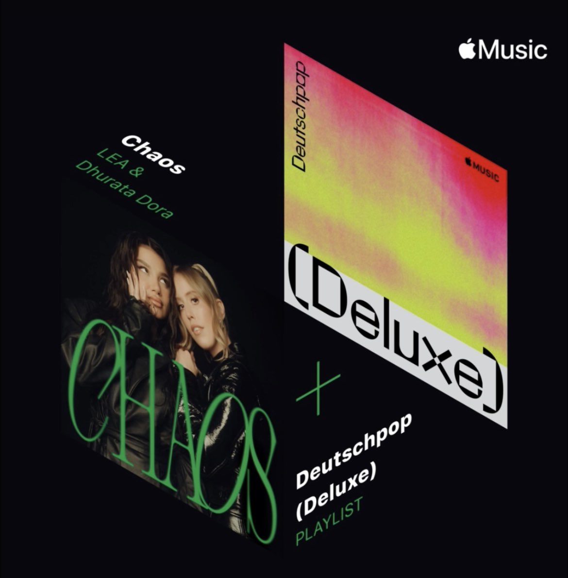 ohh they keep promoting ‘chaos’ now it’s playlisted on deutschpop playlists in both Amazon Music and Apple Music