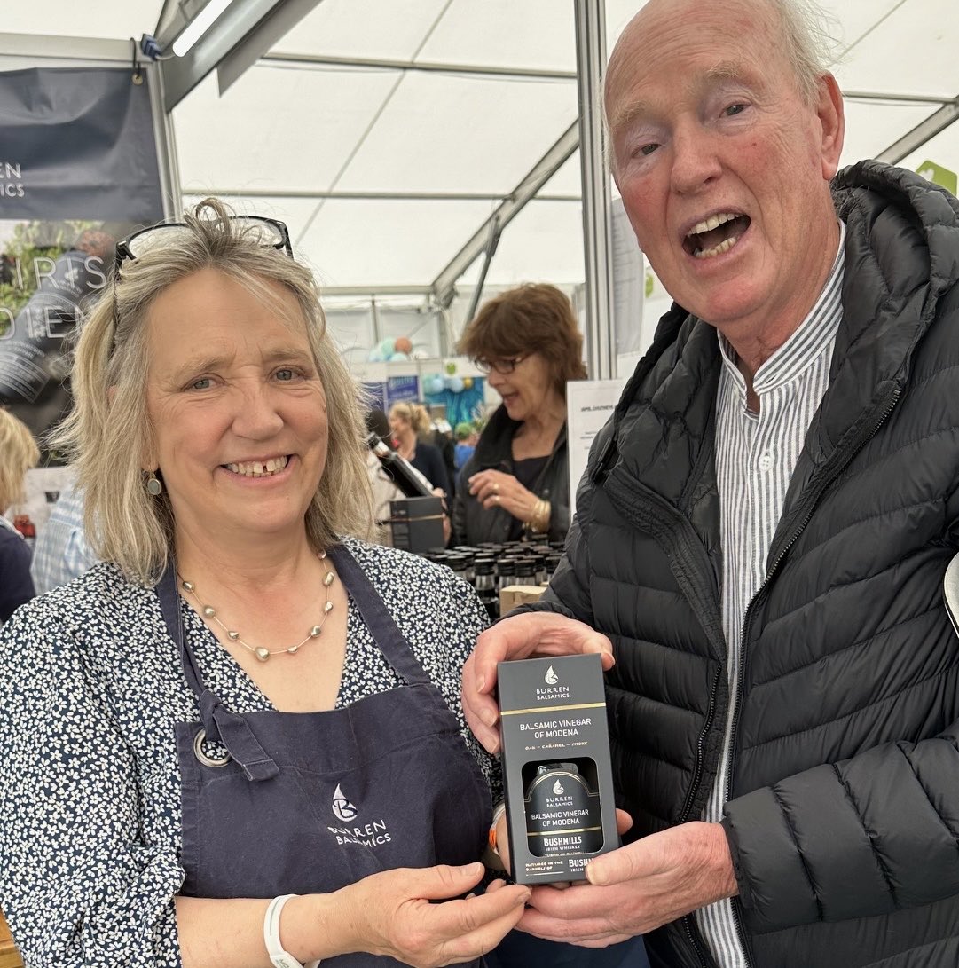 ⁦@BurrenBalsamics⁩ thanks Susie Hamilton Stubber for a surprise gift of the latest Bushmills balsamic ⁦@Food_NI⁩ #lovelocalinnovation