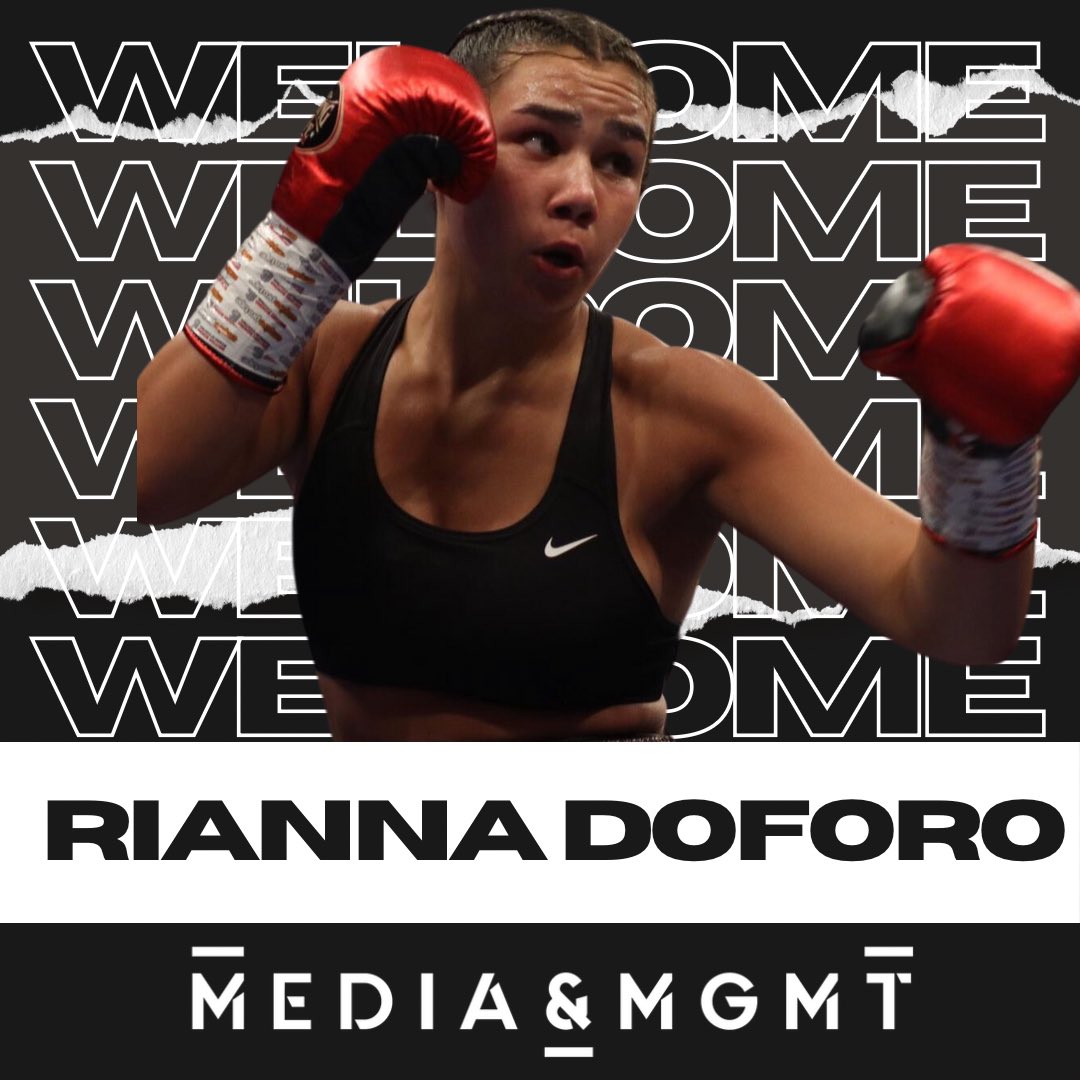 WELCOME RIANNA DOFORO🙌

We are delighted to introduce @RiannaDoforo to the MediaMGMT family, Rianna is tipped to be a superstar in boxing and we look forward to being on her journey from the very start…

Video below shows more about Rianna👇🏼

youtu.be/v9YeYQW7Rrs?si…

#thefuture