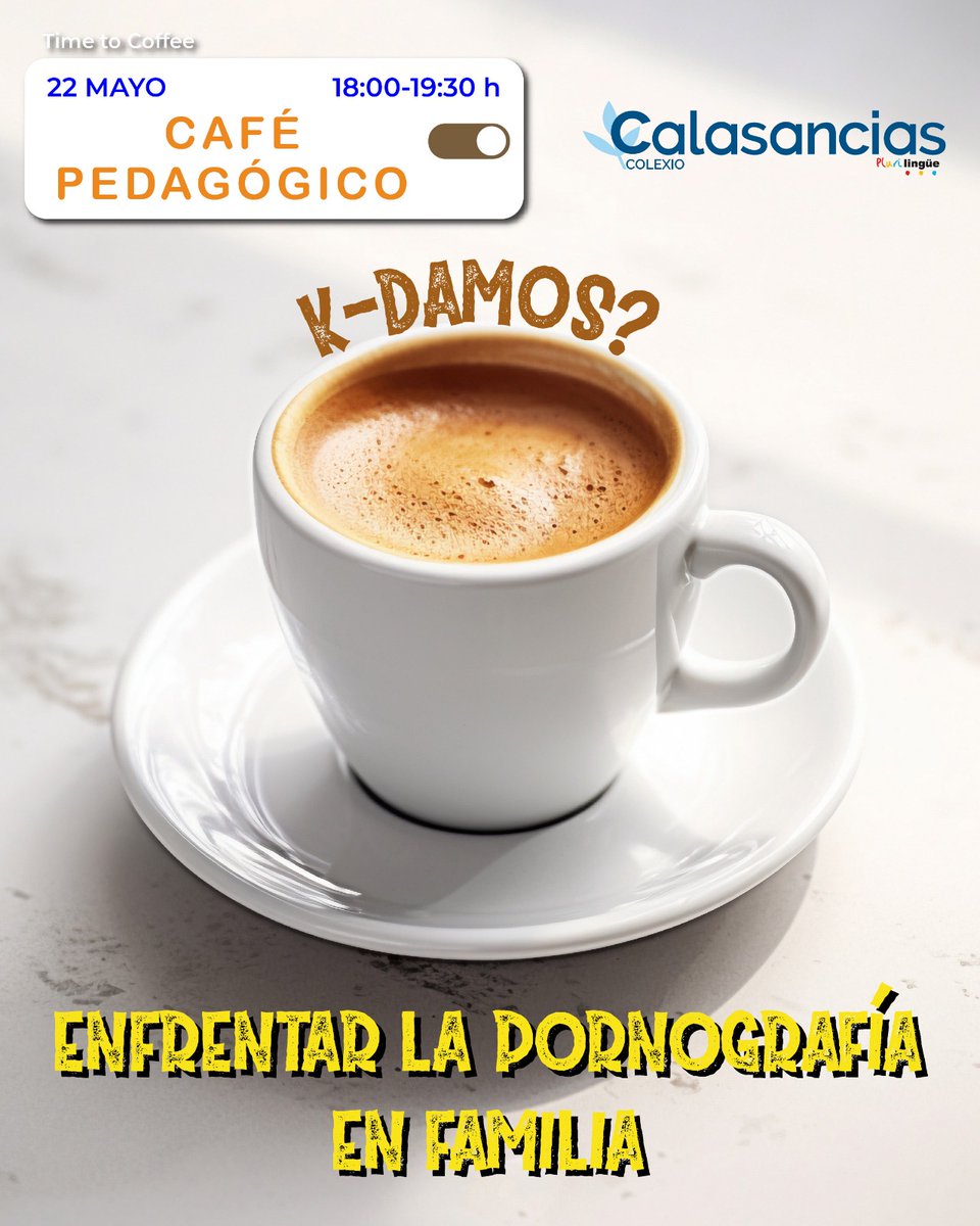 CalasanciasCoru's tweet image. Os animamos a participar en este encuentro en el que, de la mano de Cristina Cons, abordaremos temas muy importantes y que nos preocupan a todos. 
Inscríbete ⏬️

forms.office.com/e/JvnZnMTVQG

#SomosCalasancias
#CalasanciaMenteFelices
#TeachingForLife
#K_Damos