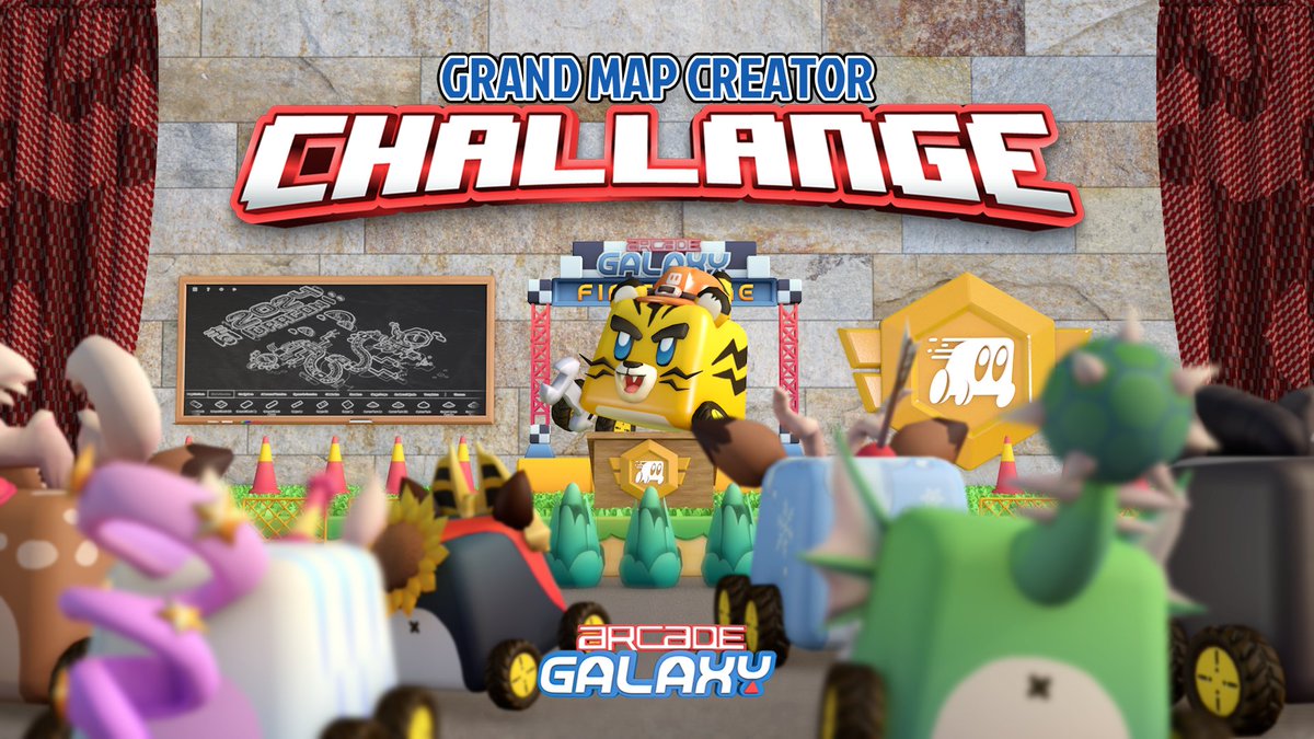 🗺 Arcade Galaxy Map Creator Challenge 🗺

💰Prizes:
🥇 $250
🥈 $150
🥉 $100
🏁 4th - 10th: $50

👇 How to Enter:
1️⃣ Follow @arcadegalaxy_, like & RT the post
2️⃣ Design a raceable map with 150+ elements (terrains, obstacles, boosters)
3️⃣ Share your map and its map ID on our