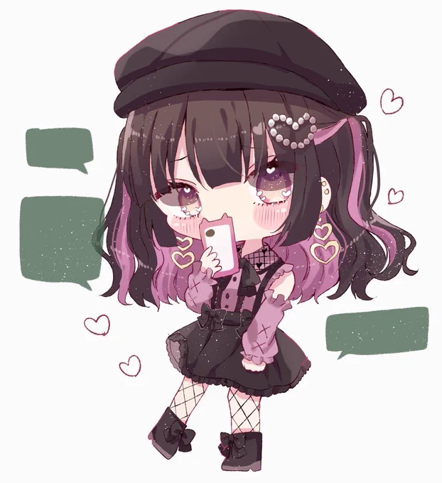 返信を待ってる地雷ちゃん 
