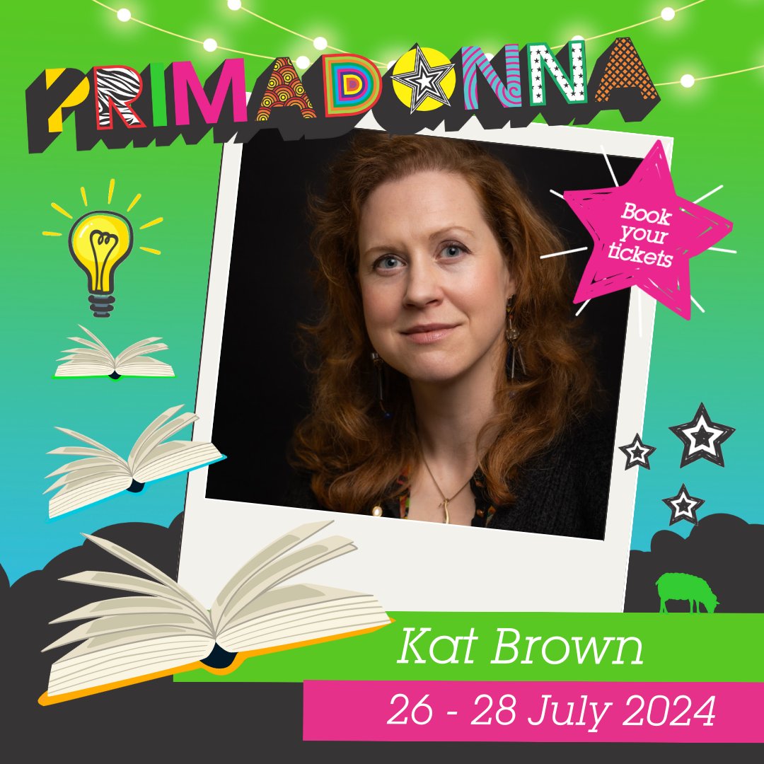 Wow! The wonderful @katbrown is going to be at @PrimadonnaFest this year! Featuring the formidable Alice Jolly @JollyAlice and Dr Rageshri Dhairyawan @crageshri Get your tickets here 🌟 primadonnafestival.com/2024-line-up/