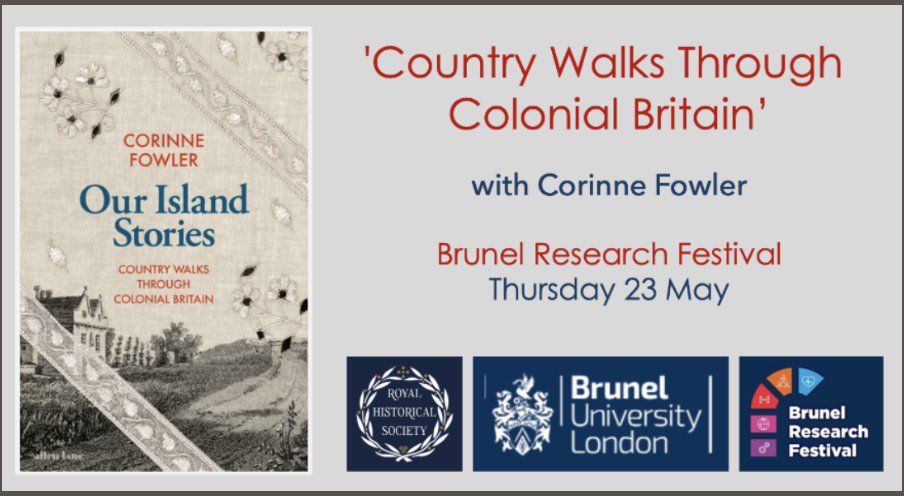 Royal Historical Society (@royalhistsoc) on Twitter photo Corinne's lecture follows publication of her new book, earlier this month and forms part of <a href="/Bruneluni/">Brunel University of London</a>'s Festival of Research (13-31 May).
We look forward to meeting with historians <a href="/PolHistBrunel/">Brunel Politics & History</a> and to welcoming you to <a href="/corinne_fowler/">Corinne Fowler</a>'s lecture on 23 May, 2/2 Corinne's lecture follows publication of her new book, earlier this month and forms part of <a href="/Bruneluni/">Brunel University of London</a>'s Festival of Research (13-31 May).
We look forward to meeting with historians <a href="/PolHistBrunel/">Brunel Politics & History</a> and to welcoming you to <a href="/corinne_fowler/">Corinne Fowler</a>'s lecture on 23 May, 2/2
